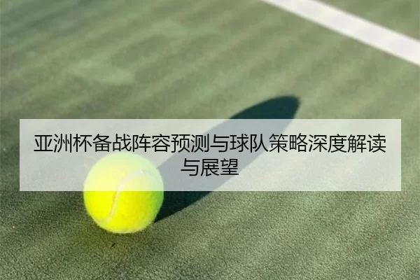 亚洲杯备战阵容预测与球队策略深度解读与展望